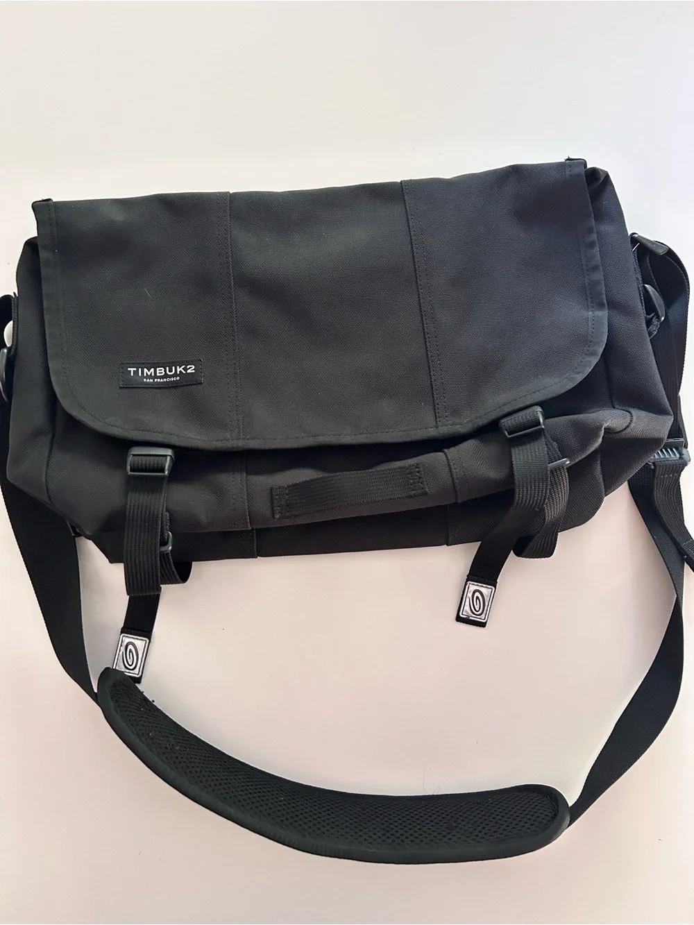 Timbuk2 Black Classic Messenger Bag with Adjustable Strap